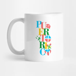 Puerto Rico Flag Caribbean Antilles Boricua Symbols Mug